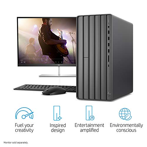 Hp Envy Desktop, 10Th Generation Intel Core I7-10700, 16Gb Ram, 1 Tb Hard Drive & 512 Gb Ssd, Windows 11 (Te01-1020, Black) #TOP1