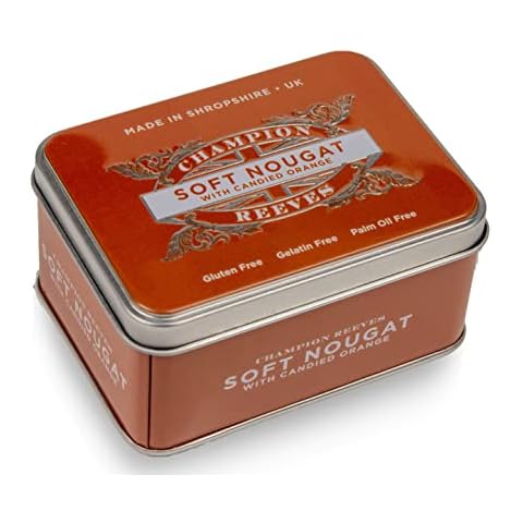 Soft Nougat with Double Peeled Candied Orange Pieces (Tin) Cover