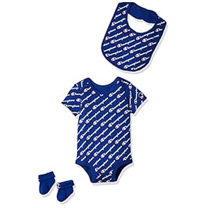 Champion Infant 3-Piece Box Set Includes Body Suit, bib or hat and Booties