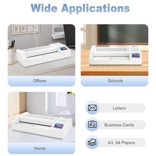 Laminateur à rouleaux chaud froid sans bulles grand format A3 - 5