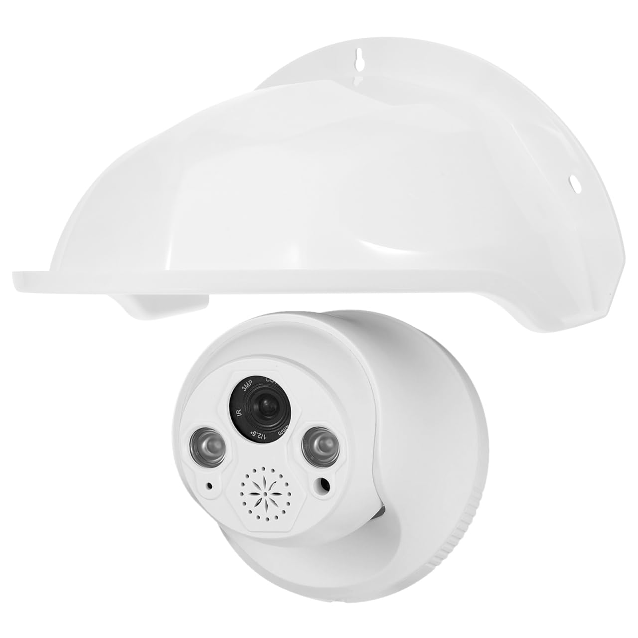 HOMSFOU 2 fundas protectoras universales para cámaras de seguridad al aire libre, color blanco