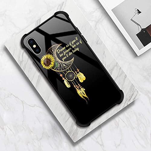 Iphone Xr Case,Sunflower Dream Catcher Design Iphone Xr Case For Girls Women,Anti-Fall Case With Tpu Bumper Protective Case Cover For Iphone Xr - 6.1 Inch #TOP5