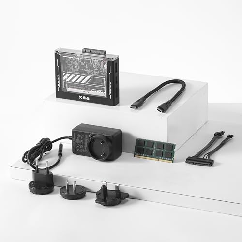 ZimaBlade 7700 Speicherpaket X86 Singleboard-Server für Cyber Native (Mit RAM & Typ-C-Netzteil), gehackbarer PCIe x4, Gigabit-Ethernet-Medienserver 4K Netzwerkspeicher(ZimaBlade 7700 E3950)