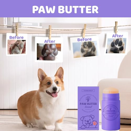 Pfotenbalsam Stick für Hund Katze, Natürlicher Balsam für Pfotenpflege 30g, Natürlich gegen trockene rissige Pfoten, Die ideale Wahl für den Schutz der Pfoten Ihres Hundes im Sommer und Winter