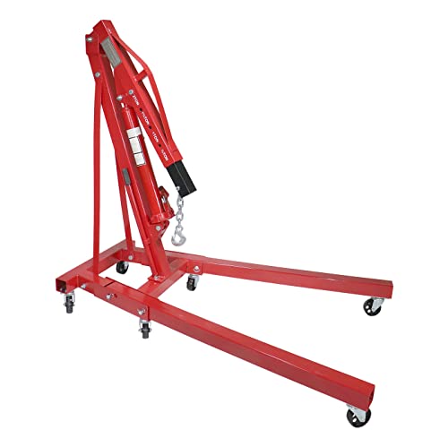 Dragway Tools 2 Ton Folding Hydraulic Engine Hoist Cherry Picker Shop Crane Hoist Lift