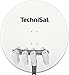 Produktbild TechniSat SKYTENNE - 85 cm Sat-Anlage zum Empfang von vier Satellitenpositionen (ohne Drehmotor, 4 Quattro-LNB, für den Aufbau einer Mehrteilnehmeranlage, Multischalter zusätzlich erforderlich) weiß