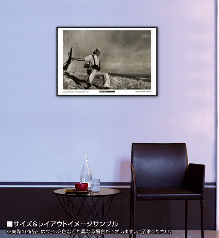 Amazon.co.jp: ポスター ロバート キャパ 崩れ落ちる兵士 1938年 額装