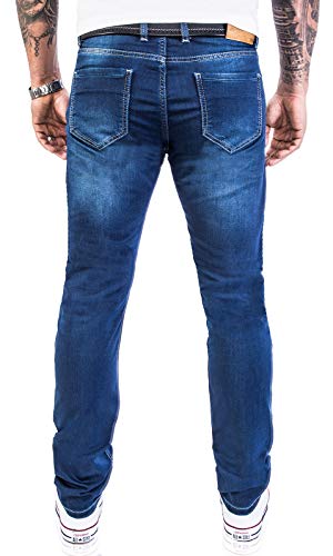 Rock Creek M21 Pantalon en jean stretch pour homme Coupe basique ajustée Taille W29 à W40 - Bleu - W30 - Image 4