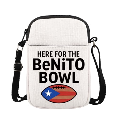Sac à bandoulière drapeau de Porto Rico football Benito Bowl pour fan