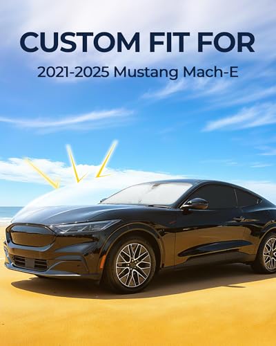 Image of for Ford Mustang Mach-E 2021-2025 Car Window Shades, 8pcs Privacy Sun Shade Set for Front Windshield Side and Rear Windows, Full Window Covers Keeps Vehicle Cool for Camping Napping
