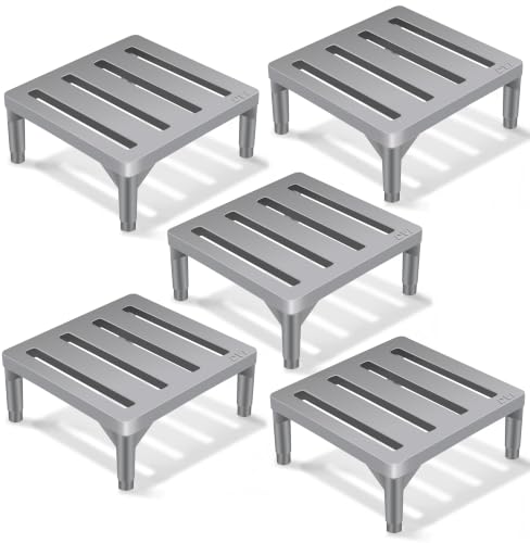Image of DVI Heavy Duty Grey Plant Stand | Pack of 5 | Strong, Durable, Rust-Proof | Supports Up to 200 Kg | Indoor & Outdoor Use | Pot Stand for Big Size Plants | All Weather Resistant Pot Stand