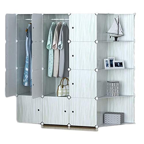 Armario modular portátil organizador cubo y combinación de almacenamiento para colgar ropa 2