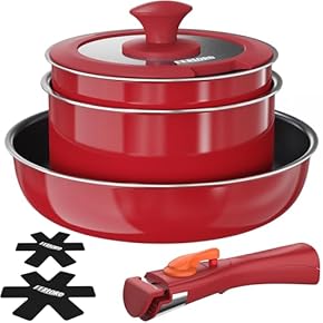 新品★10点フルセット 鍋＆フライパンセット amazon販売価格 45000円 Amazon.co.jp: boohgle ボオグル フライパン・鍋 セット IH&ガス