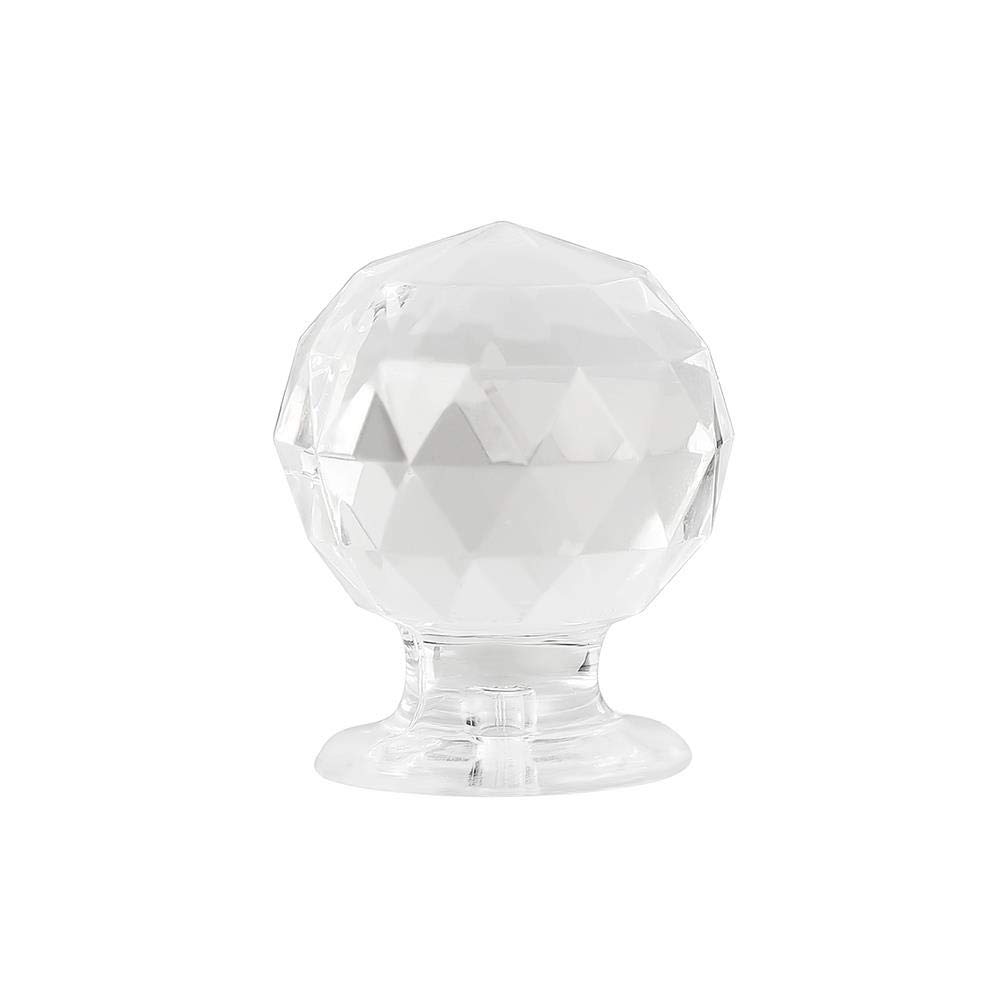 Boutons de tiroir en cristal au design de haute verrerie