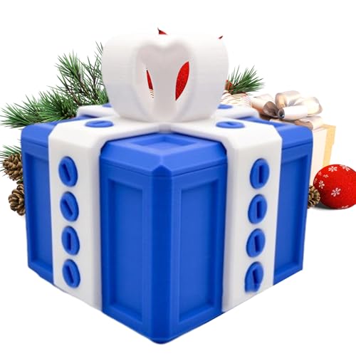 Prank Box, Annoyings Hilarious Screw Challenge Gift Box, 3D Printed Funny Surprise Pranks Gift Boxes with Screws and Hidden Lock, Endless Puzzle Present Boxes, Fun Gag Present for Birthday, Halloween