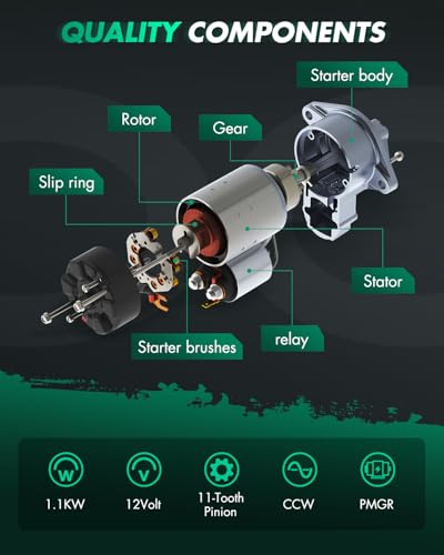 Image of SCITOO Starter Motor fit for Audi for A3 1.8L 2015-2016,for Audi for A3 Quattro 2.0L 2015-2017,for Audi for S3 2.0L 2015-2017 Replacement Starter 19214