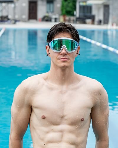 Image of Swim Goggles, Wide Angle Anti-fog and UV Leak Proof Goggles,Swimming Goggles for Adult Youth