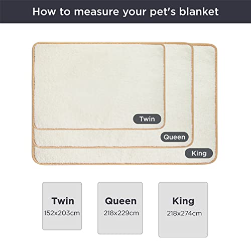LE SURE Waterproof Fleece Blanket Washable, 152x203cm Ultra Soft Grey Dog Blanket Over Sofa Bed Garden - Image 2