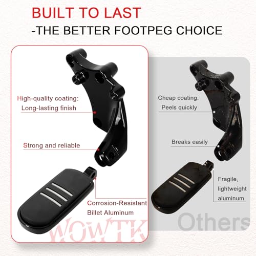Image of Passenger Footpegs pegs for Harley Sportster XL 2014-2022,for XL1200,XL883,Seventy-Two,Iron 1200 883,Forty-Eight,for Streamliner Style