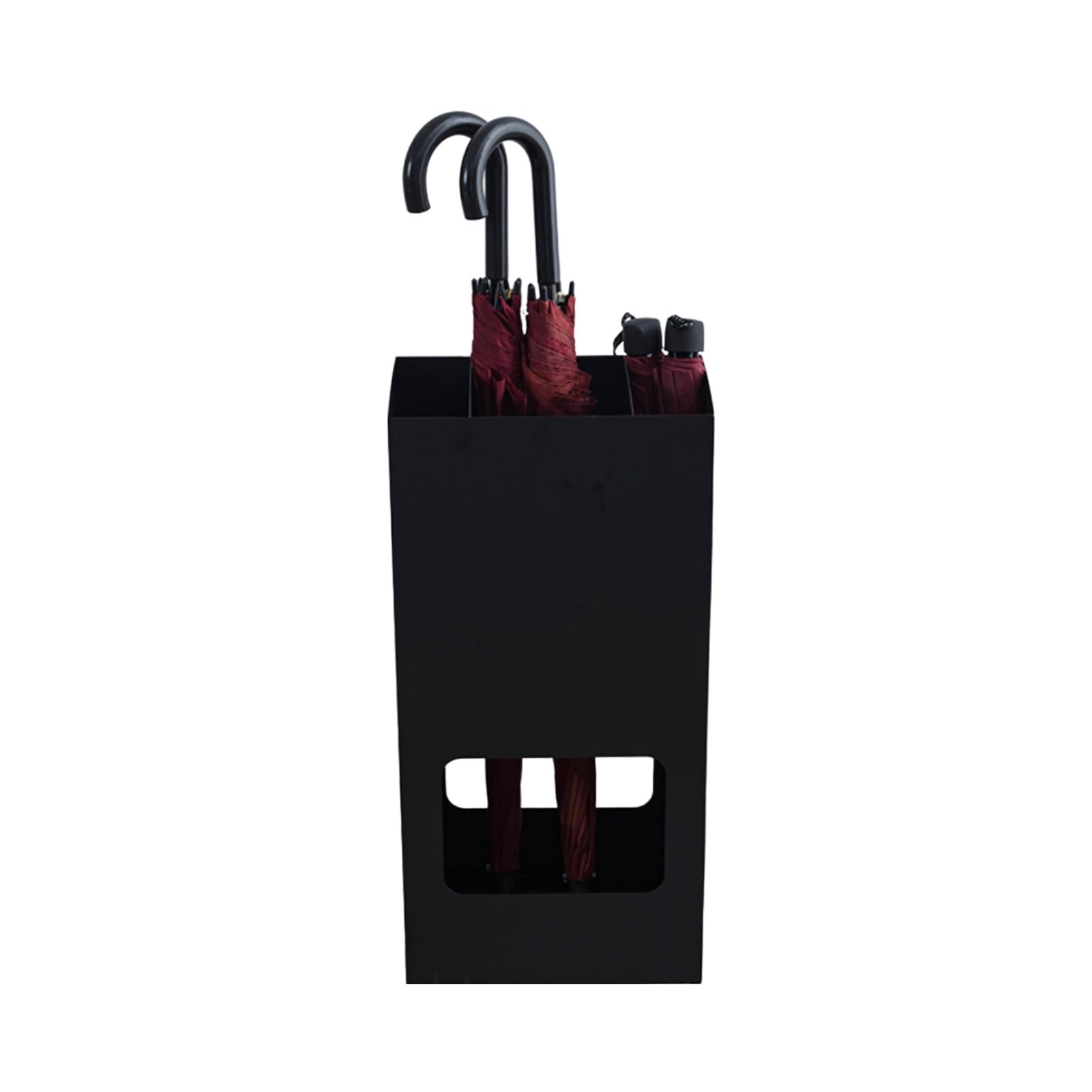HYLYGFH Space-Saving Iron Umbrella Stand with Drip Tray - Stylish Black Umbrella Storage Rack for Home, Office & Hotel Lobby nization