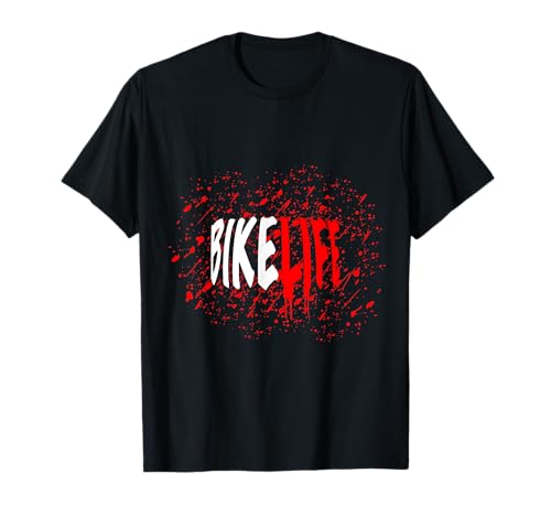 STACKZZHOUSE BikeLife Drip Police Rouge T-Shirt