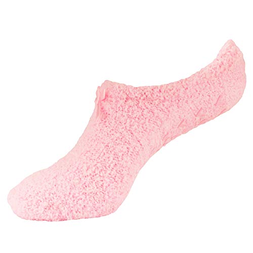 Image of BambooMN Women's Soft Fuzzy Cozy Footies Travel Home Non-Slip