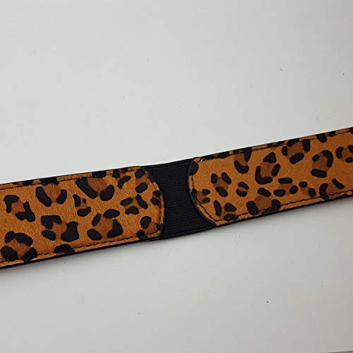 Hot Trendy Hair On Calf Leather Belt in Leopard Print With Slight Stretch Function4