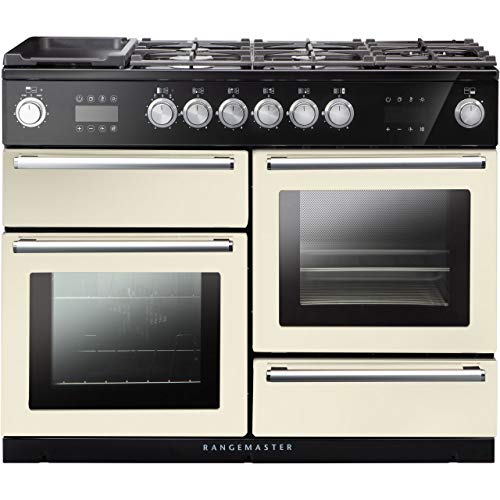 Rangemaster Nexus Steam NEX110SODFFIV/C 110cm Dual Fuel Range Cooker - Ivory/Chrome - A Rated