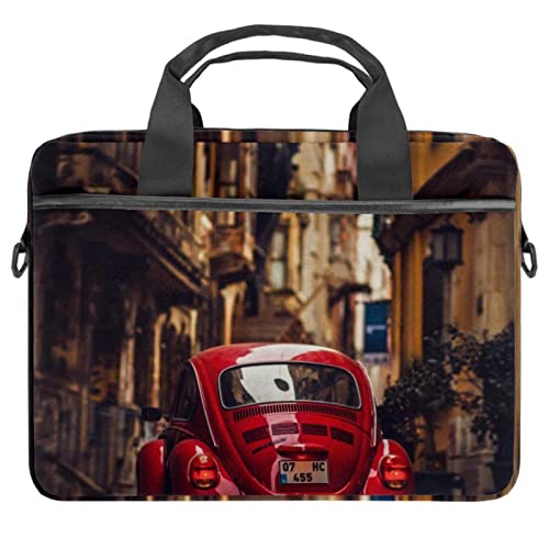 Sacoche bandoulière ordinateur portable 13 14.5 pouces Buildings rouge motif multicolore fin