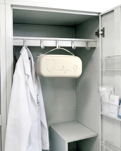 Image of ProCase Stethoscope Case for 3M Littmann Classic III & Cardiology IV -Beige | Hard Protective Carrying Bag Fits MDF, ADC, Omron Stethoscopes, Medical Storage Organizer for Nurses & Nursing Students