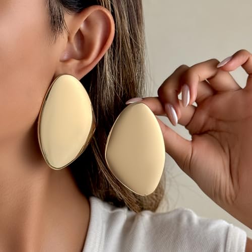 Statement Earrings for Women Chunky Gold Earring Hypoallergenic Big Geometri Drop Earrings Punk Drop Dangle Earring Fashion Summer Earring for Women 20254