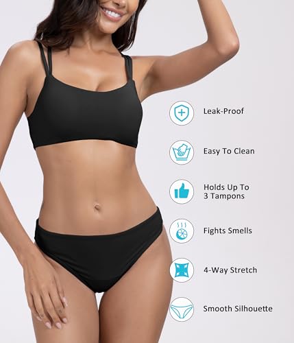 Beautikini Period Swimwear for Teens Menstrual Leakproof Taylor Bikini Top Period Bikini Swimsuit Bathing Suit for Teens Girl3