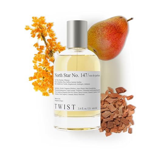 Twist North Star No. 147 - Eau De Parfum Inspired by Amoua. Guidance Long-Lasting Perfume For Women & Men Pear & Hazelnut Vegan Clean Ingredients Unisex Fragrance - Spray 100 ml | 3.4 fl. oz.