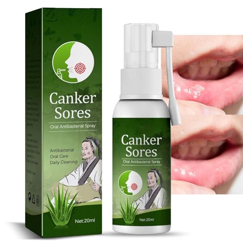 Mouth Ulcer Relief Spray - Canker Sore and Ulcer Treatment, Breath Spray for Bad Breath, Tongue and Canker Relief, Mouth Freshener - with Mouth Ulcer Treatment Spray