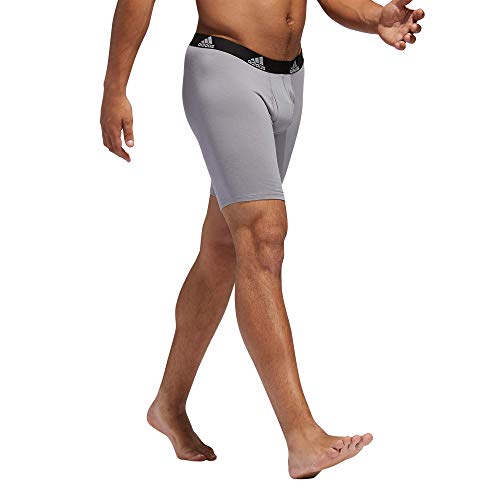 adidas Men's Stretch Cotton Long Boxer Brief4