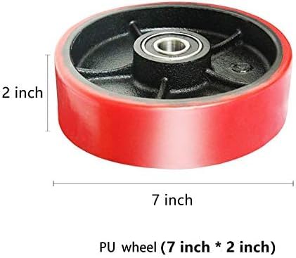Image of Tory Carrier Pallet Jack /Truck Load Wheel PU Wheels Roller (2 Pairs)