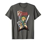 Legend of Zelda Grey Cartoon Art T-Shirt - Crew Neck, Classic Fit, Short Sleeve