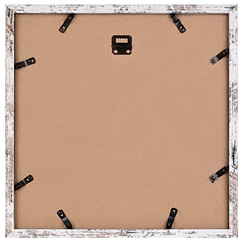 Yaetm 12X12 Picture Frames With Mat For 8X8 Set Of 9, Square Photo Frames 12 X 12, White Gallery Wall Frame Set, Multi Collage Frames For Wall Hanging (9 Pack, Rustic White) #TOP7