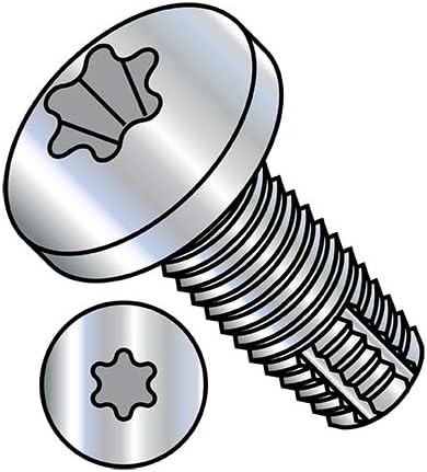 3/8-16X2 Six Lobe Pan Thread Cutting Screw Type F Fully Threaded Zinc (Pack Qty 400) BC-3732FTP by Shorpioen - Made in USA