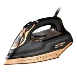 Russell Hobbs Powersteam Ultra Copper Iron, RHC560, 350ml Water Tank, Vertical Steam Function, Non-Stick, Black and Copper