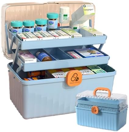 Amazon.de: TAZZOR Medikamentenbox mit Deckel, Medikamenten Aufbewahrung ...