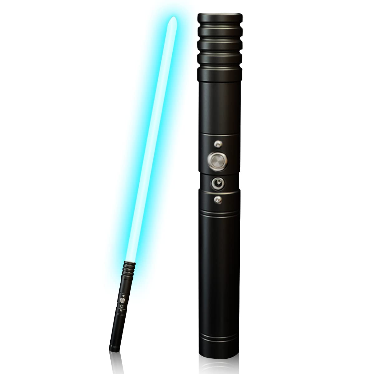 Kevrnabxi LED Light Up Saber Force Lightsaber Heavy Dueling, RGB 19 Colors Changeable Metal Hilt Light Saber, Loud Sound Hight Light with FOC, Chrismas Toy Gift