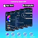 Bvokon 10M Outdoor LED Strip Light IP68 Waterproof,Outside RGB+IC Lights with App/Remote Control,Color Changing,Music Sync Rope Light for Balcony,Deck,Rooftop,Garden,Pool - Image 5