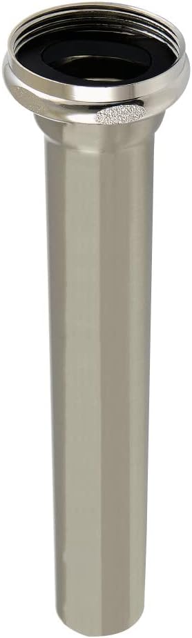 Fauceture EVT8128 Possibility 1-1/2" to 1-1/4" Step-Down Tailpiece, 8" Length, Brushed Nickel