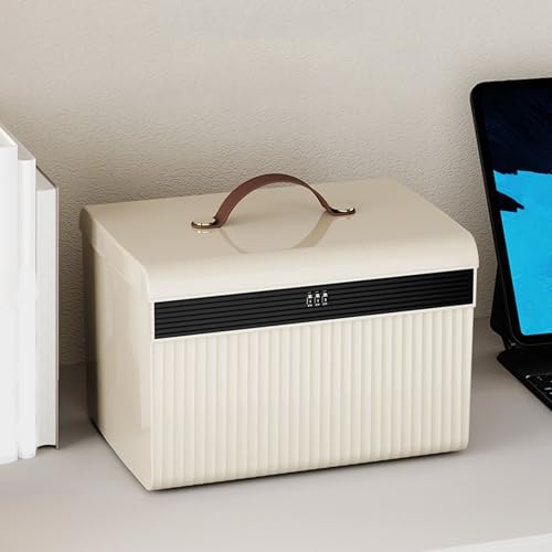Grande boîte de rangement verrouillable à code pour documents