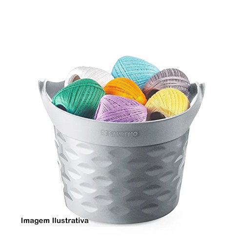 Cesto Organizador Circular Sanremo Cinza