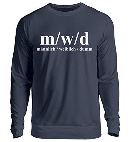 Pull unisexe MWD Mâle Femelle Dumm en bleu taille S