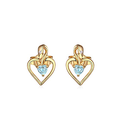Pierre de furong et améthyste en cœur : boucles d'oreilles parfaites pour chaque jour