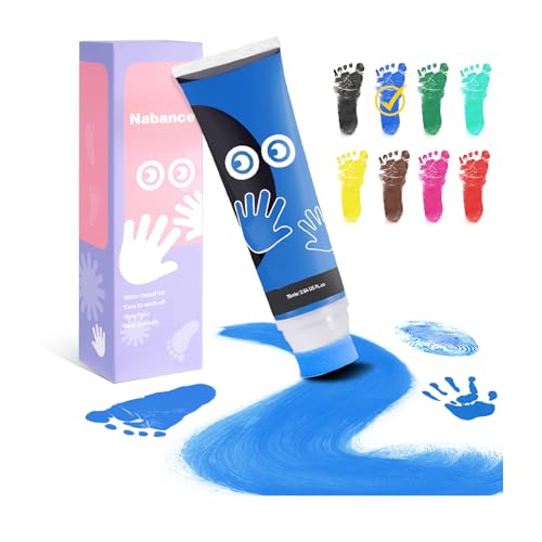 Nabance 2.54 fl oz Blue Baby Hand and Footprint...