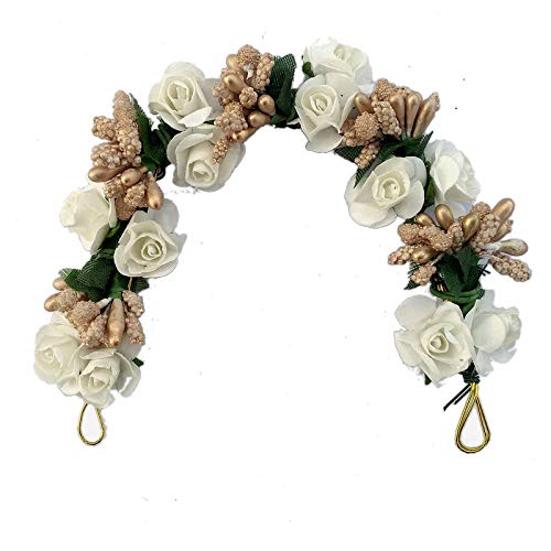 Buy VEDAKSH Bridal Flower Bun Hair Gajra/Flowers Bun and Fabric Hair